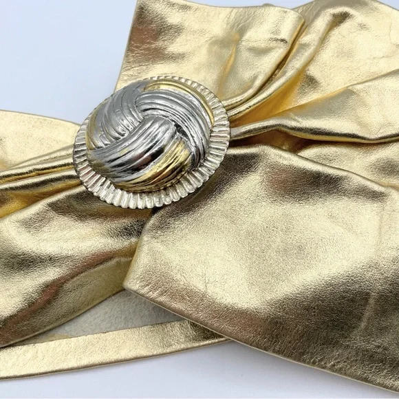 Vintage Gold Statement Belt 80s Waist Power Suit Jewelry Cinch Las Vegas EUC il_1080xN.4680967662_5pvi.jpg main image 2